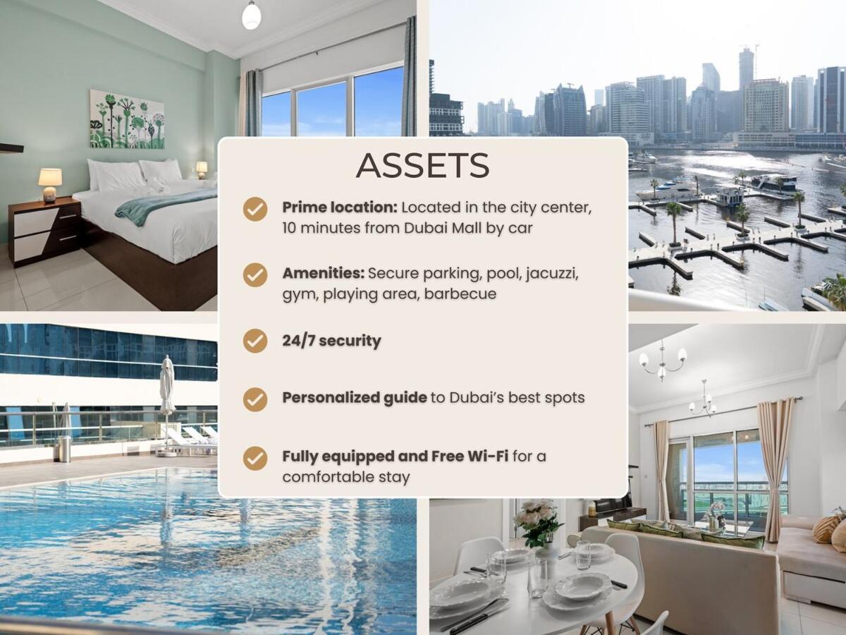 Business Bay By Stayinhomes - 10 Mins Burj Khalifa - 1bed - Parking - Pool - Gym