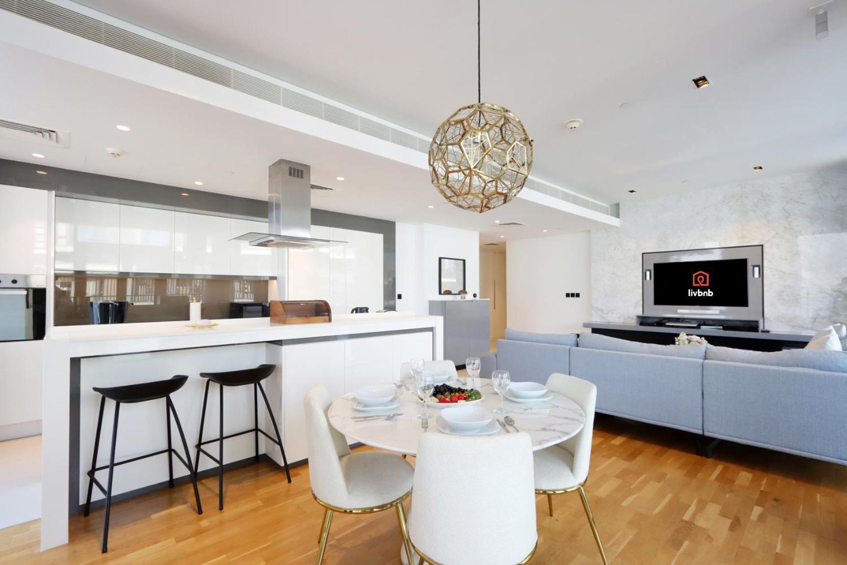 Apartment Upgraded 2br Maid's With Sea View - Livbnb Bluewaters *