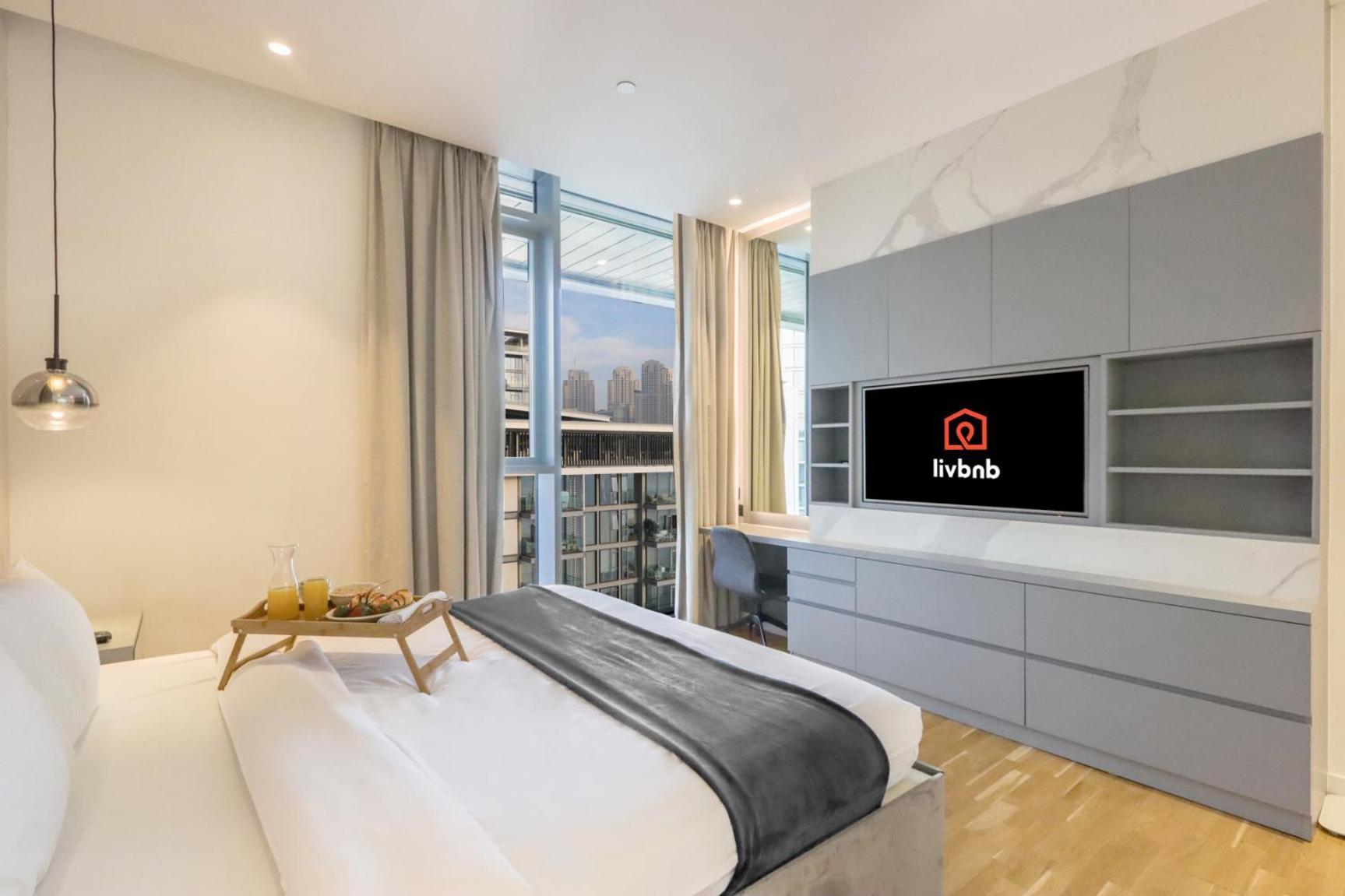 Apartment Upgraded 2br Maid's With Sea View - Livbnb Bluewaters *