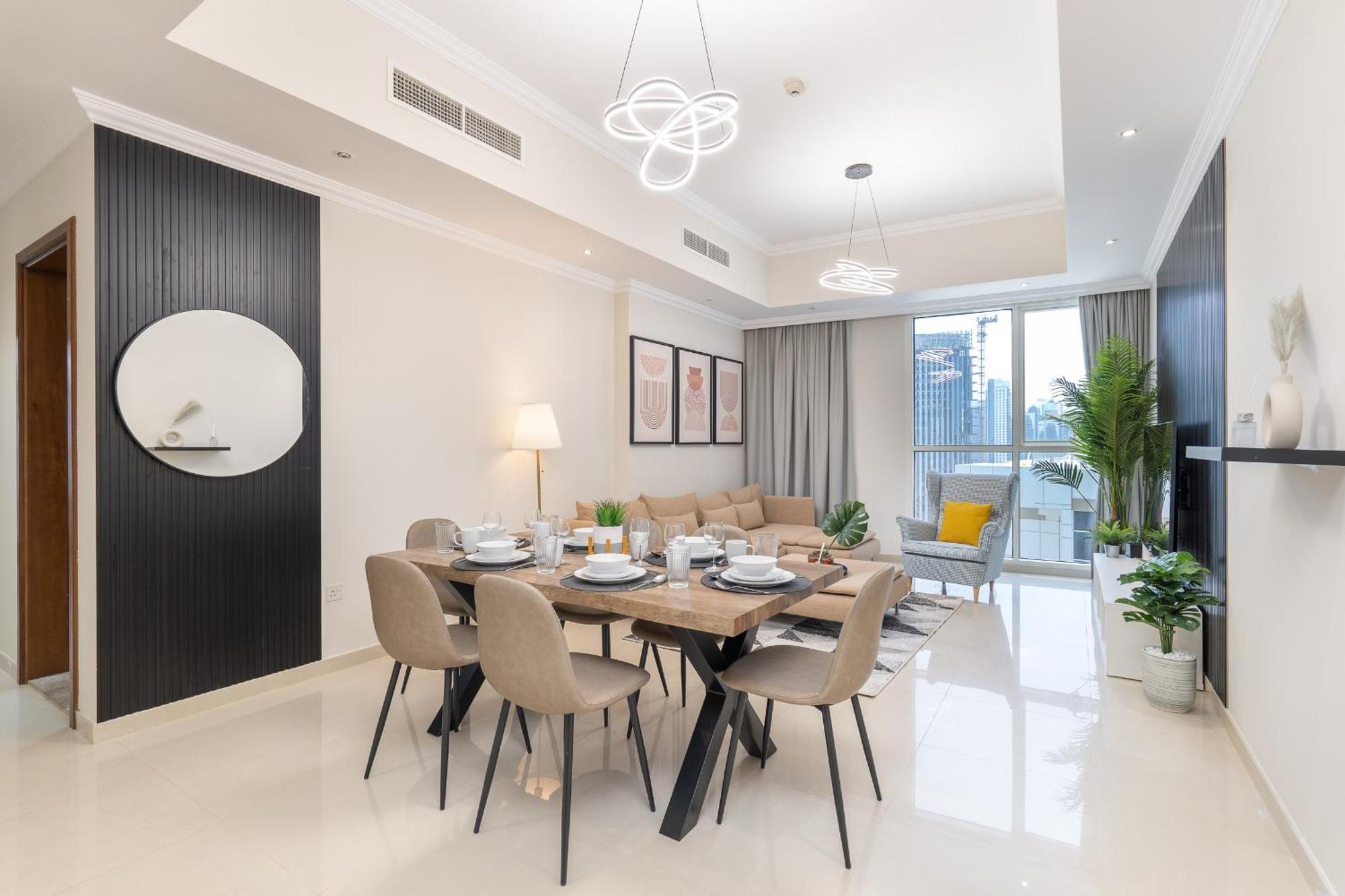 Heaven Crest Downtown - 3 Bedroom 2 Minute Walk To Mall And Burj Khalifa Apartment Dubai