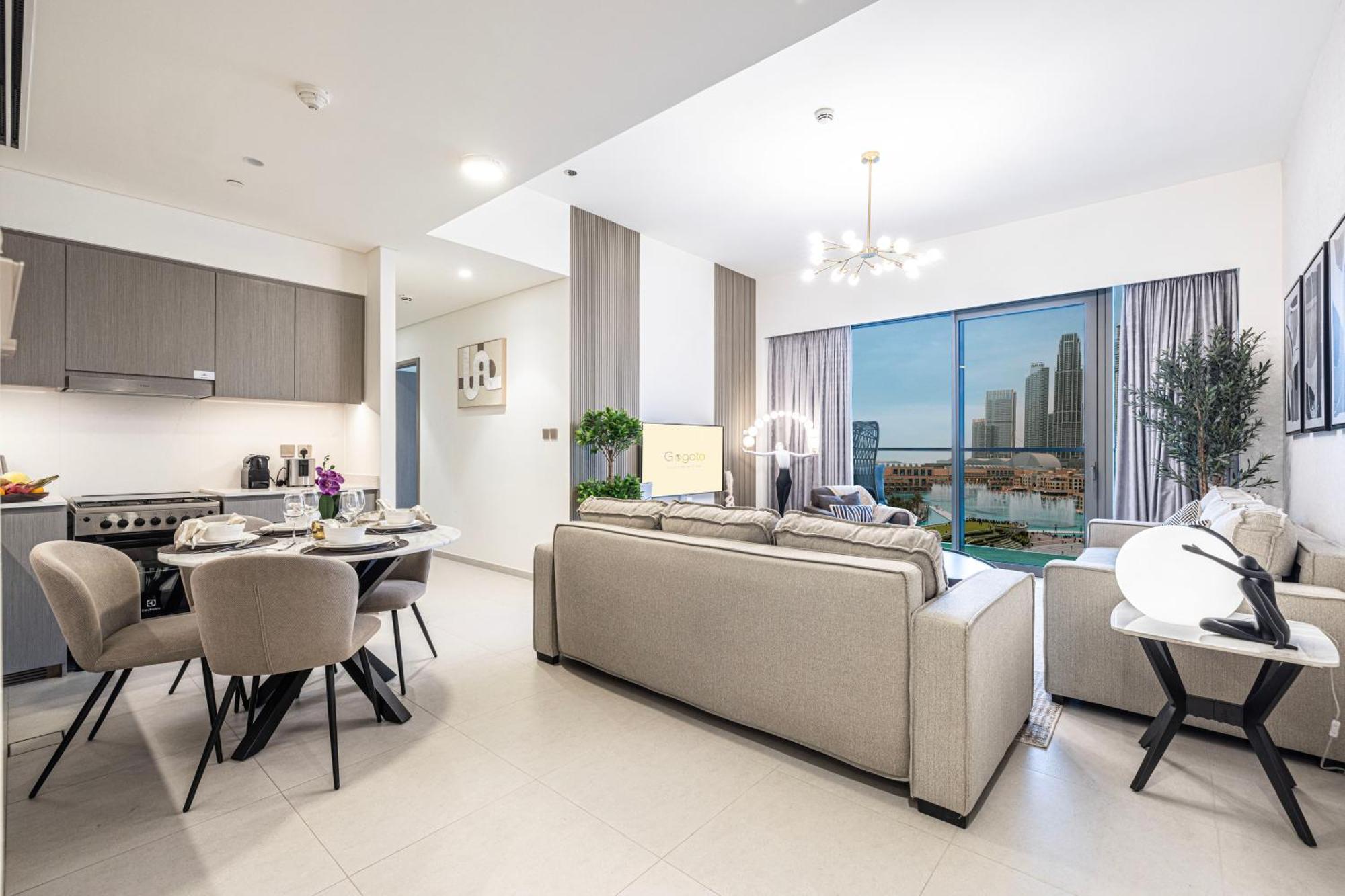 Luxury Burj And Fountain View 5 Min To Mall * Dubai