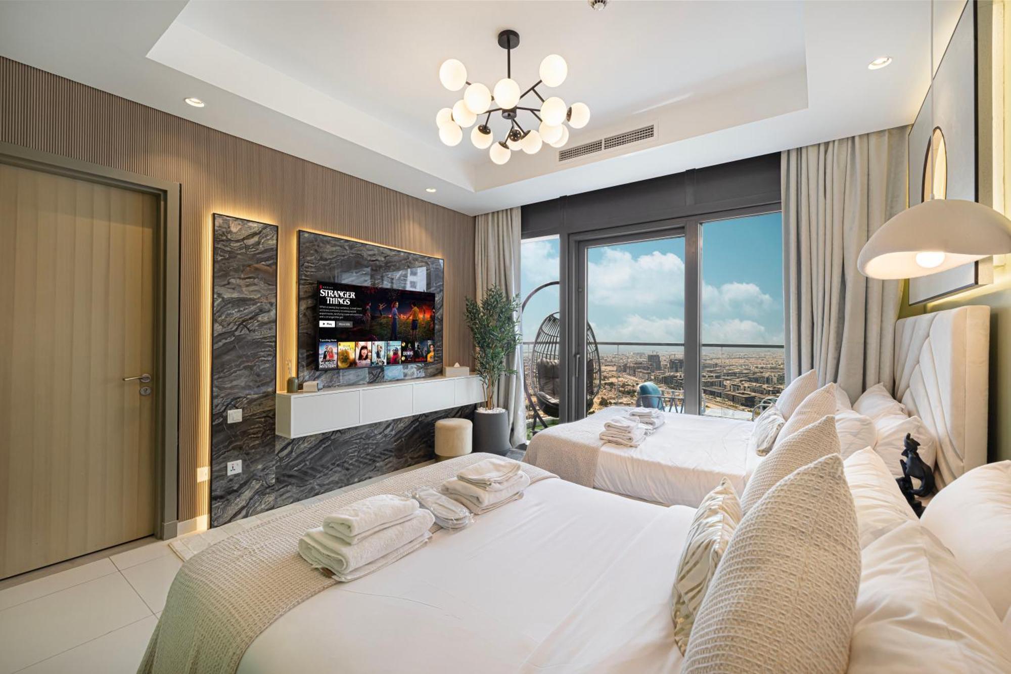 Scenic Infinity Pool With Burj Khalifa Views Apartamento Dubai