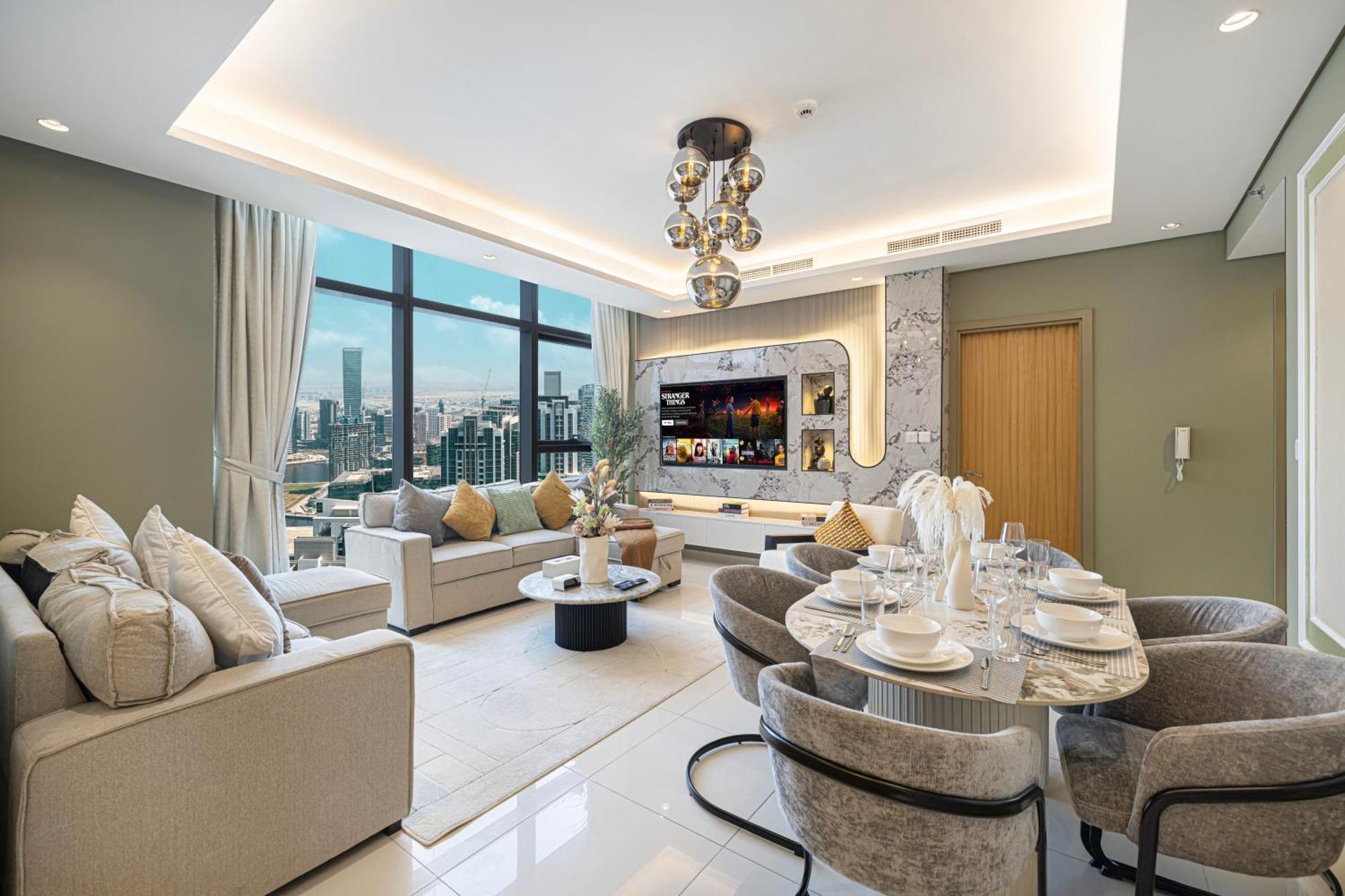 Apartamento Scenic Infinity Pool With Burj Khalifa Views Dubai