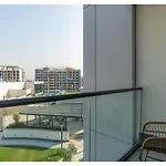 Charming 1Br With Cozy Balcony At Sobha Waves By Vibel