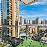 Walk To Burj Khalifa From This 2Br With Skyline Balcony View