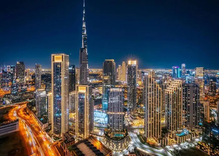 5 Star Hotel Apartment With Burj View Infinity Pool And Gym Spa