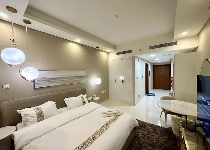 Modern Furnished Studio With Canal View , High Floor