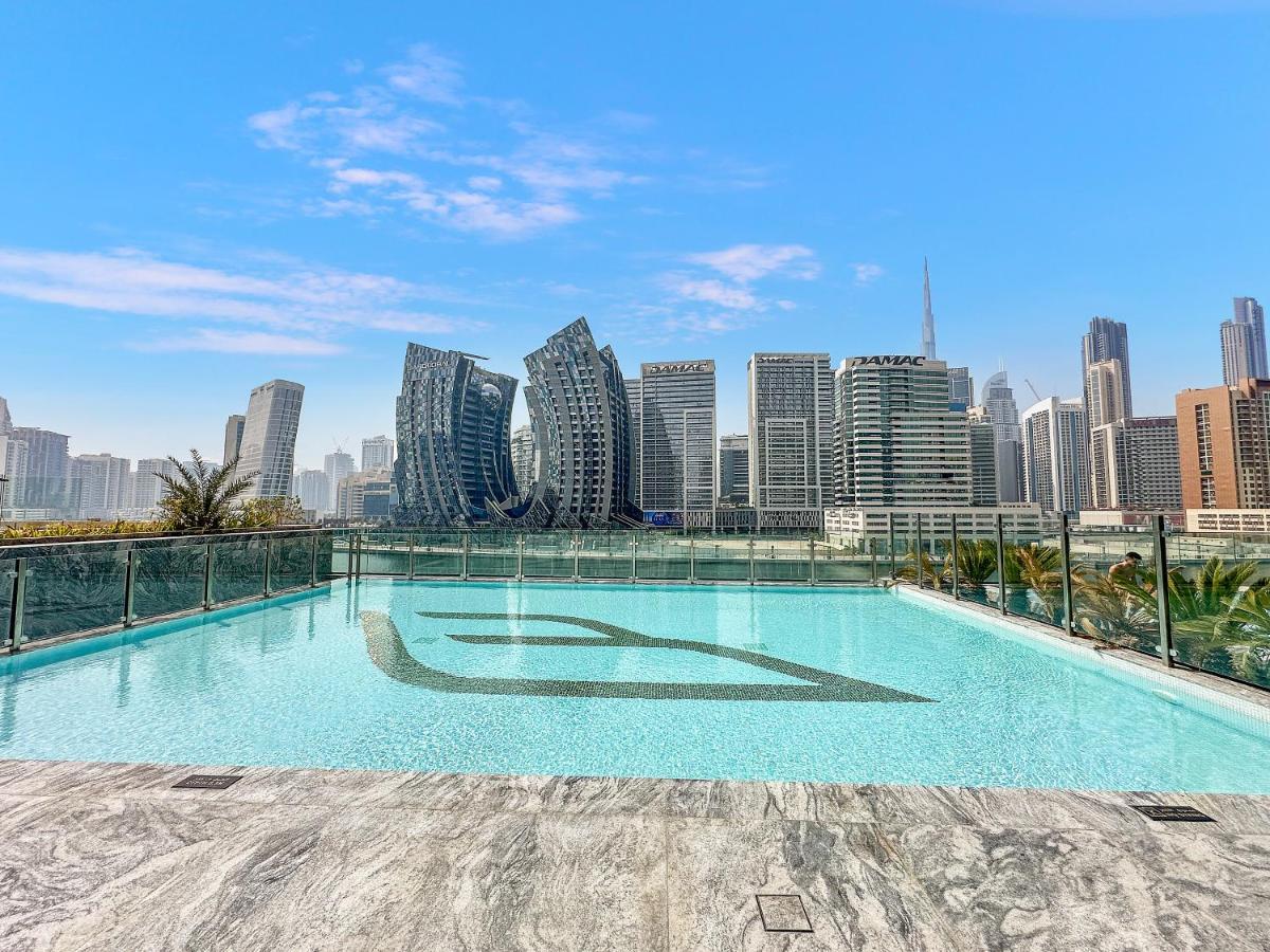 Welhome - Contemporary 1br In Binghatti Canal & Burj Views