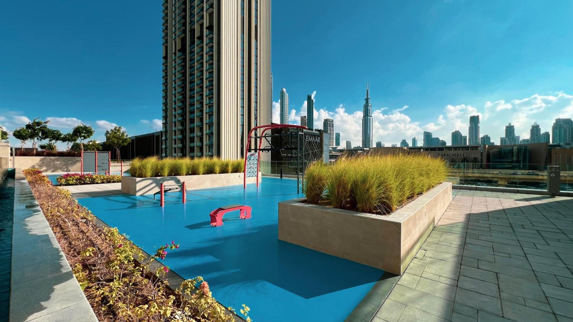 Burj Khalifa View, High Floor, Mall Access, Gym, Infinity-pool, Playground, Bbq, Family Friendly Daire Dubai