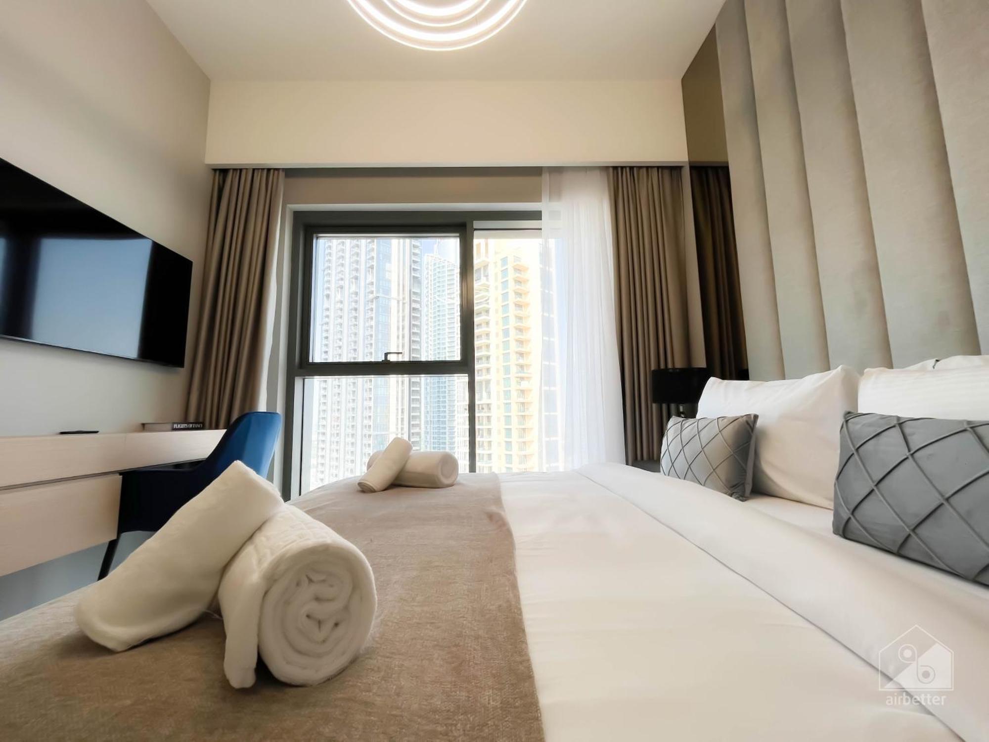 Daire Luxury Burj Royale Balcony Burj Khalifa View *
