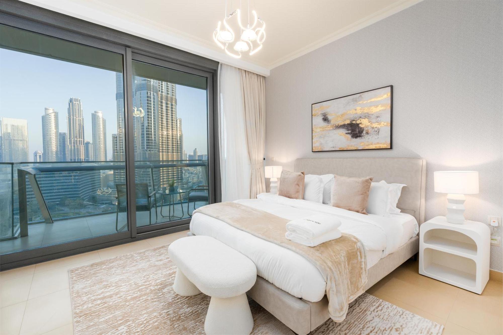 Whitesage - Unbeatable Views Of Burj Khalifa In This Huge 3br