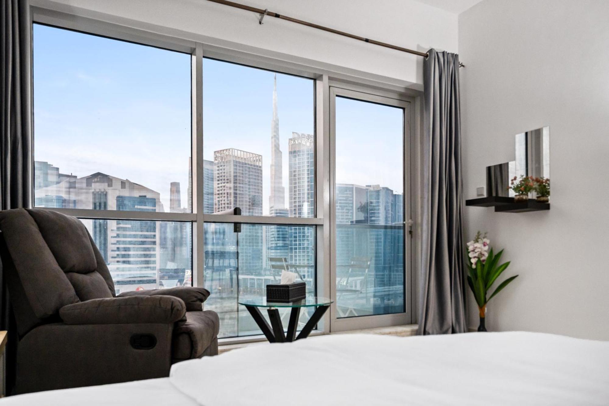 Apartment Cozy Business Bay With Burj Khalifa View *
