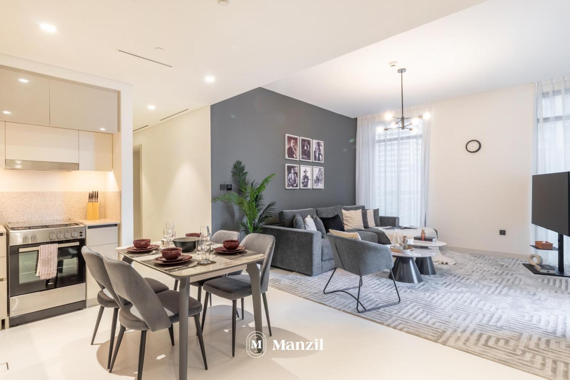Apartment Manzil - 2br In Emaar Beach Front With Sea View *