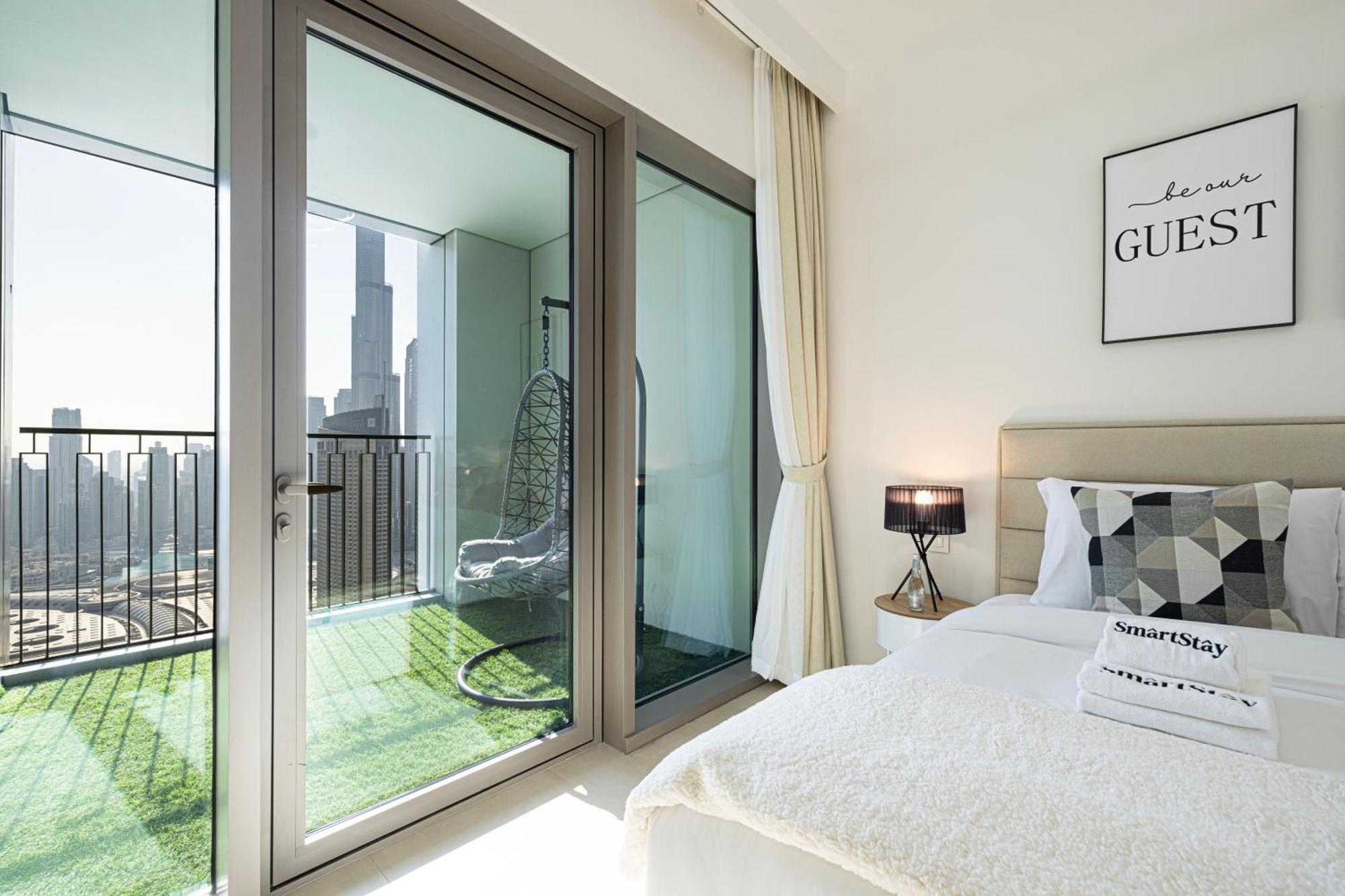 Daire Smartstay At Downtown Views - Burj Khalifa View - Brand New Luxury Dubai