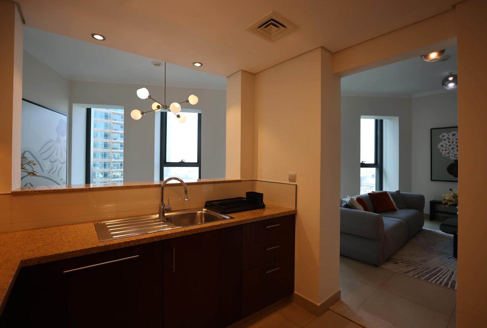Daire Elegant 1br Oasis Burj Vista Steps To Burj Khalifa - 11ab08 Dubai