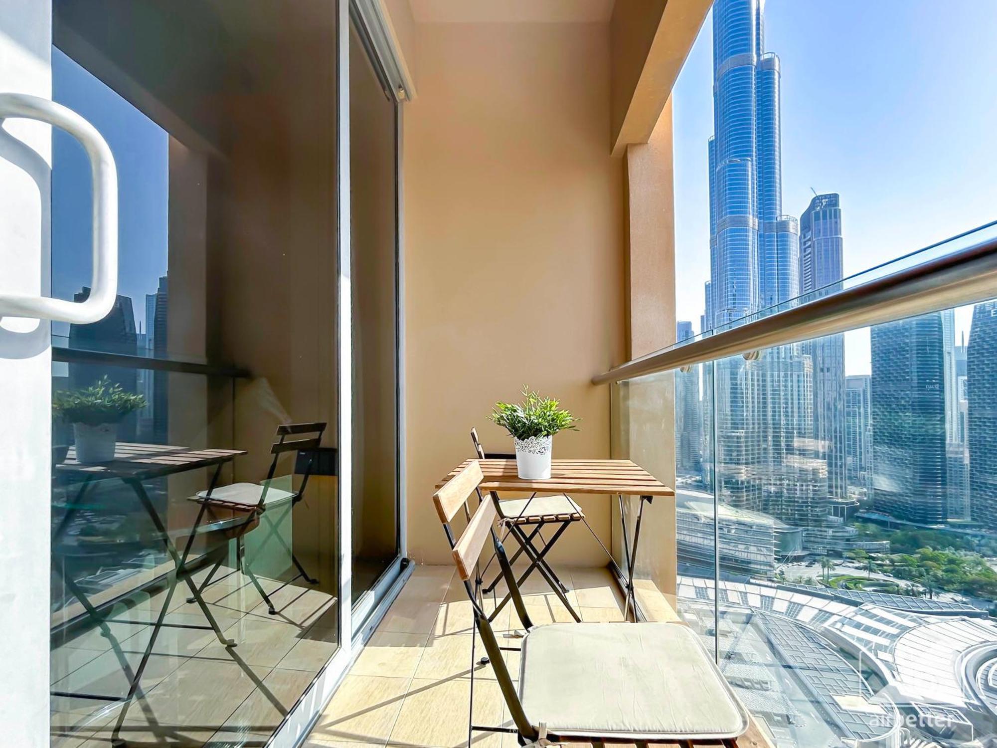 Address Mall Balcony Burj View