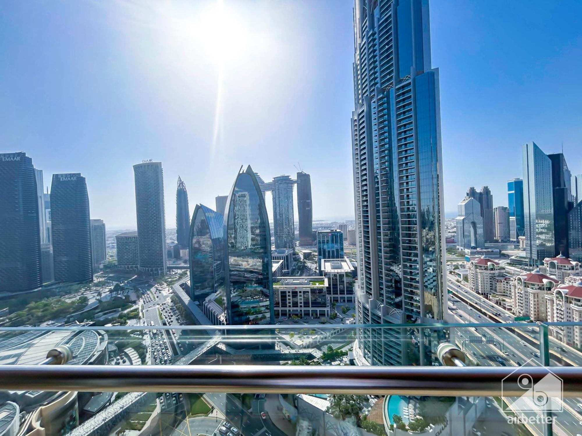 Address Mall Balcony Burj View Apartment Dubai