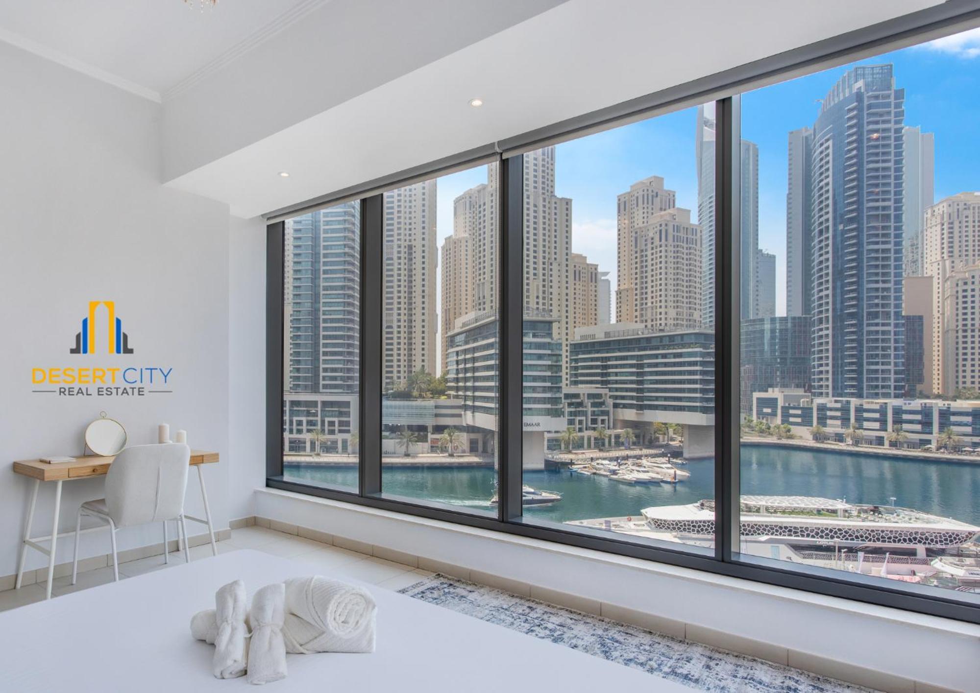 One Bed In Marina With Marina Views, Hosted By Desert Dubai