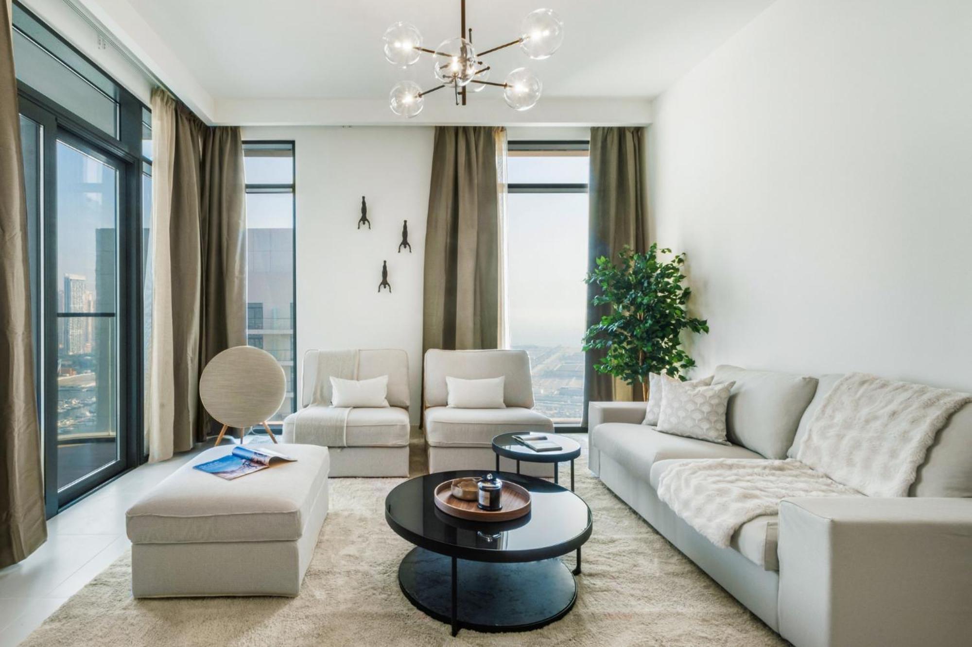 Brand New 2br With Private Access, Beachfront Marina Vista Apartment Dubai