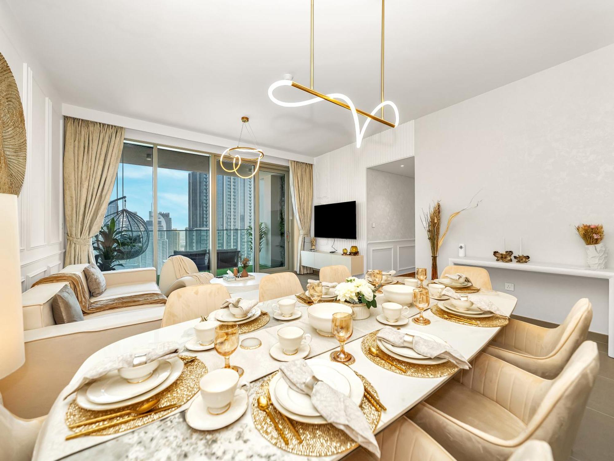 Burj Khalifa Bliss I 4 Bedroom I Burj Khalifa & Fountain Views I Free Gym, Pool, Parking, Wi-fi And Ps5 I By Skyline Serenity *