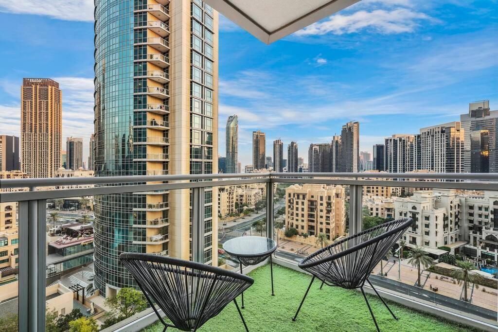 Walk To Burj Khalifa From This 2Br With Skyline Balcony View *