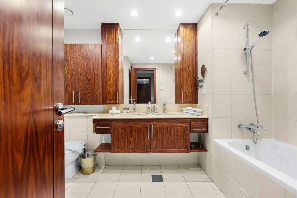 Walk To Burj Khalifa From This 2Br With Skyline Balcony View *
