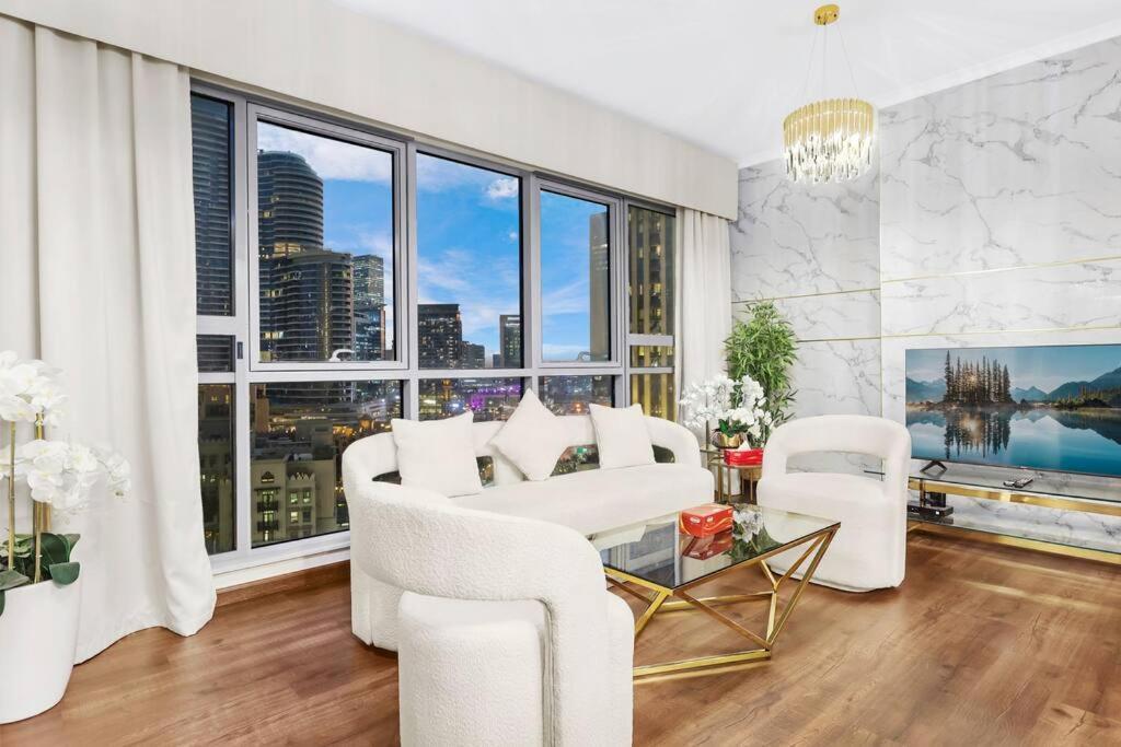Walk To Burj Khalifa From This 2Br With Skyline Balcony View *
