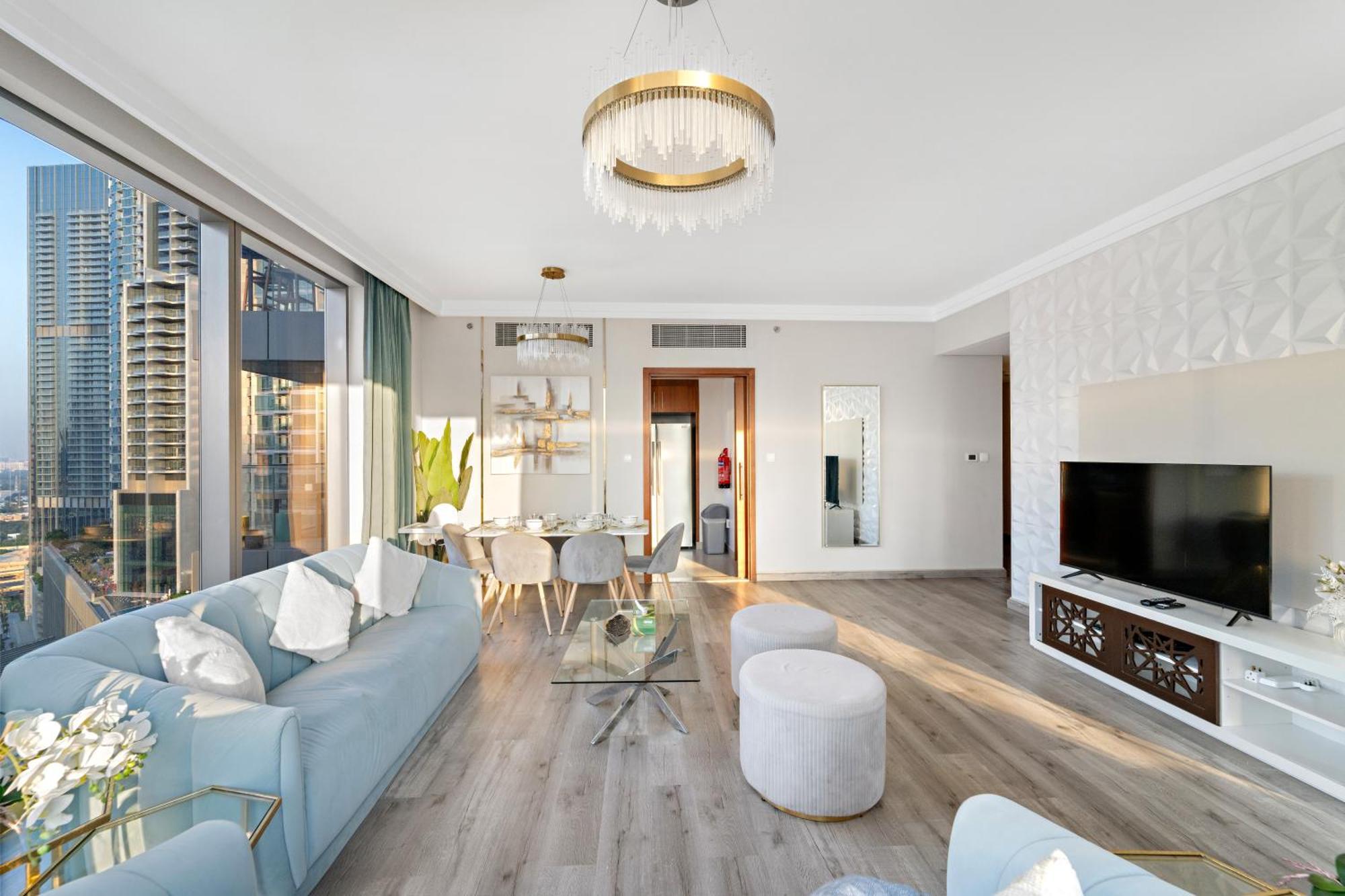 First Class 2br With Full Burj Khalifa And Fountain View Apartment
