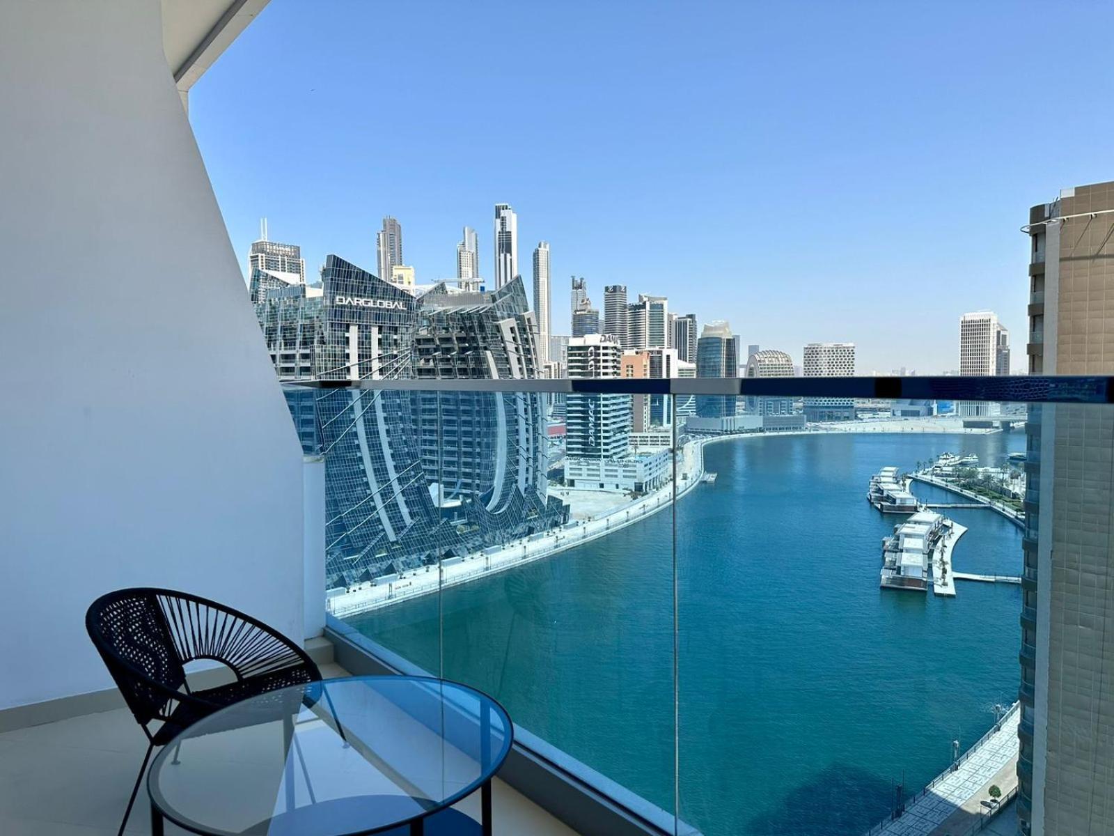 Modern Furnished With Canal View , High Floor Apartment *