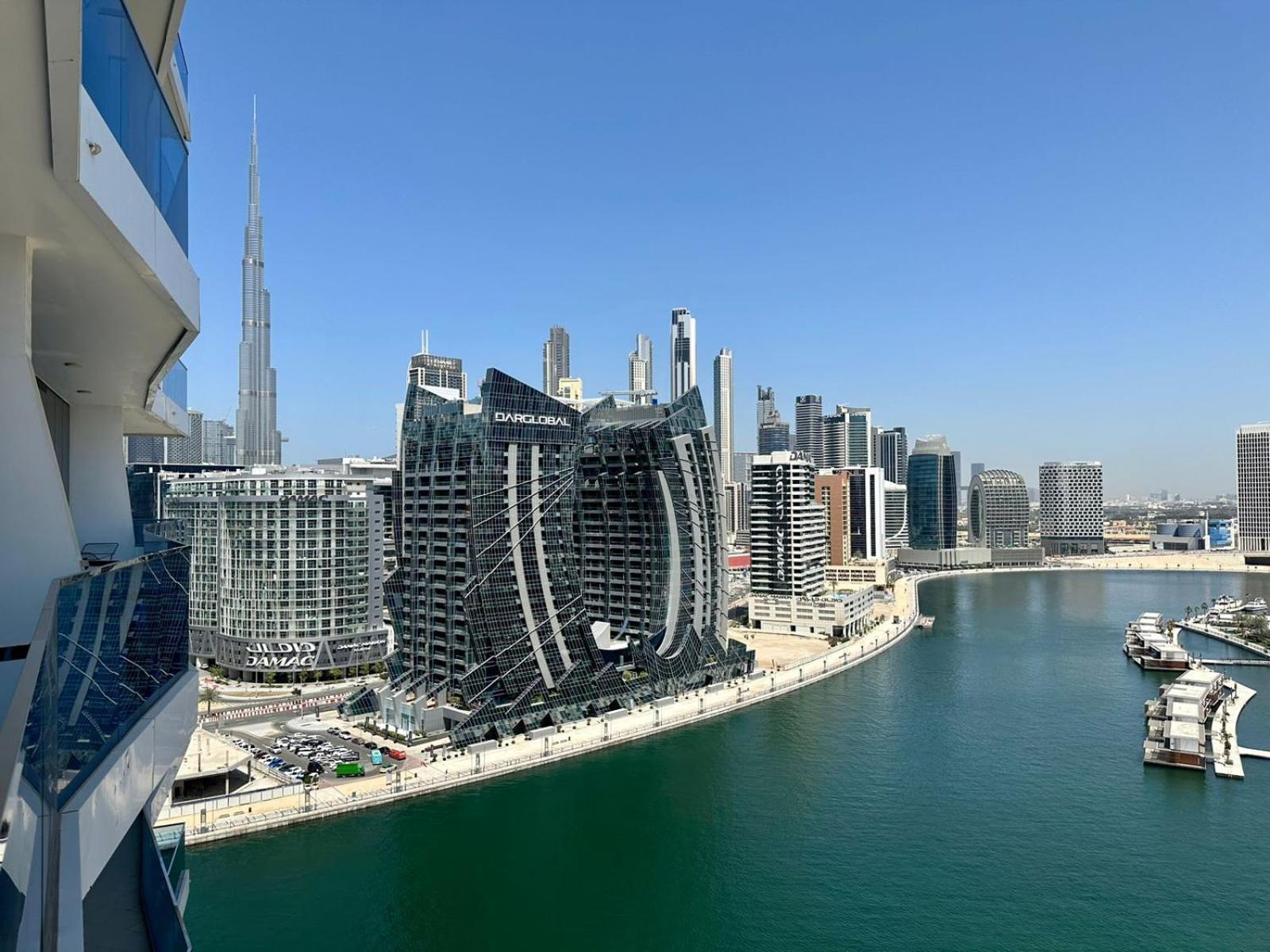 Modern Furnished With Canal View , High Floor Apartment *