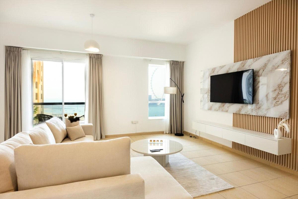 Apartment Maxstays - Cozy Jbr Beachfront Eye & Sunset Views - Gym & Pool - Free Parking