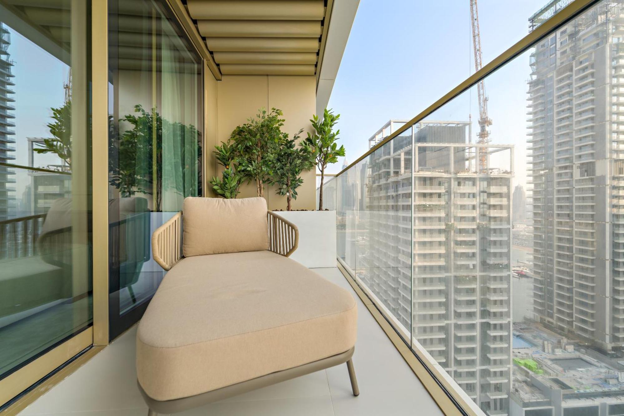 Apartment Elegant 2br With Palm & Sea View L Direct Access
