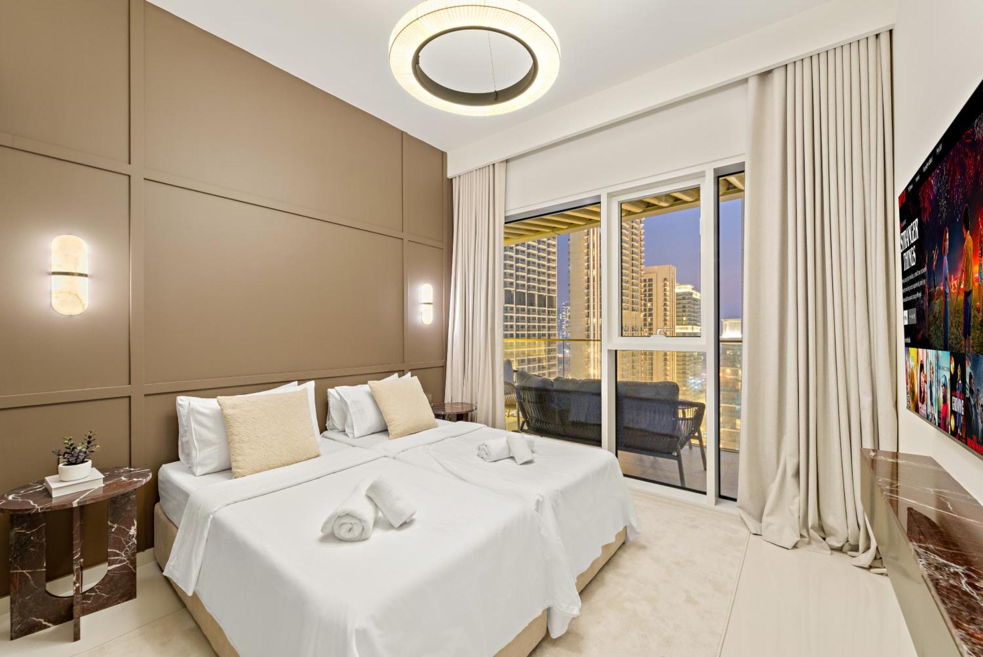 Apartment Elegant 2br With Palm & Sea View L Direct Access *