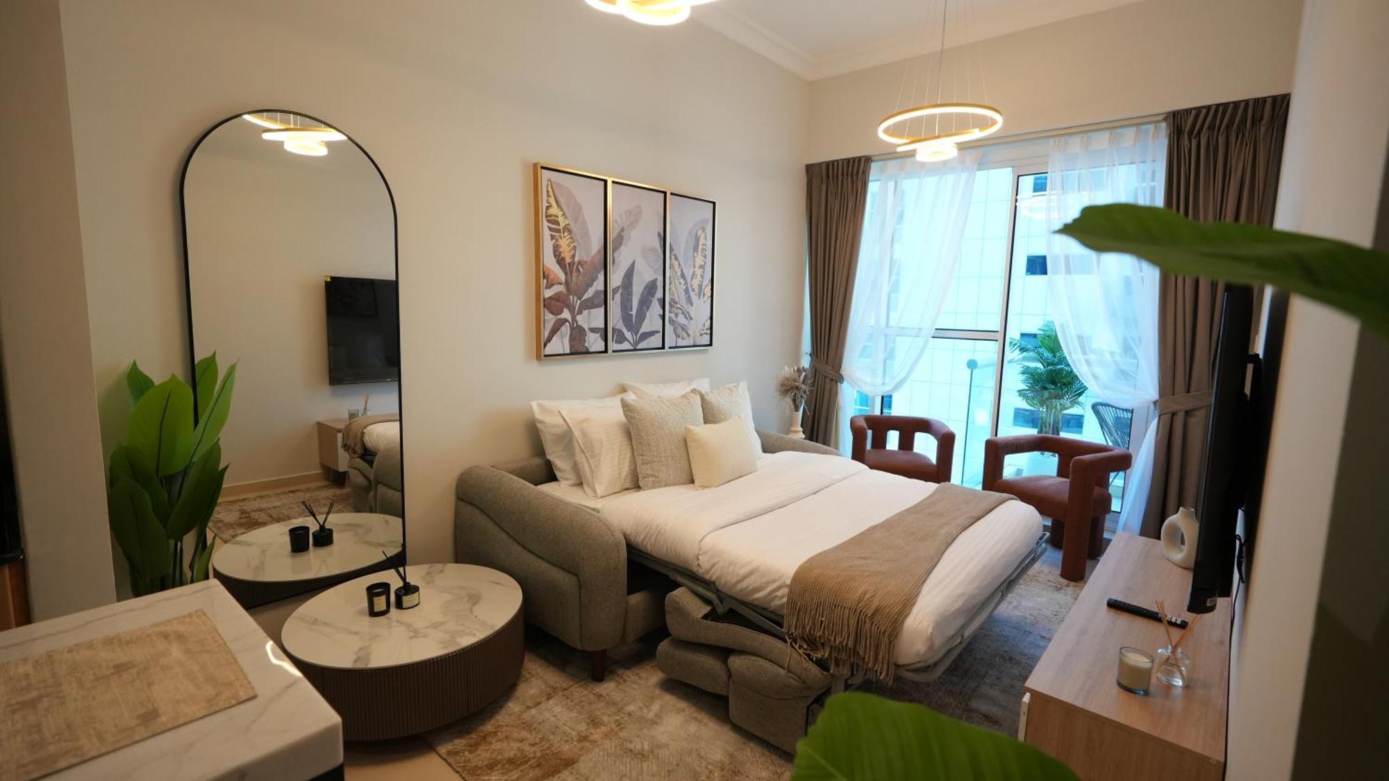 1bhk Full Canal View In Business Bay ! Casa de férias *