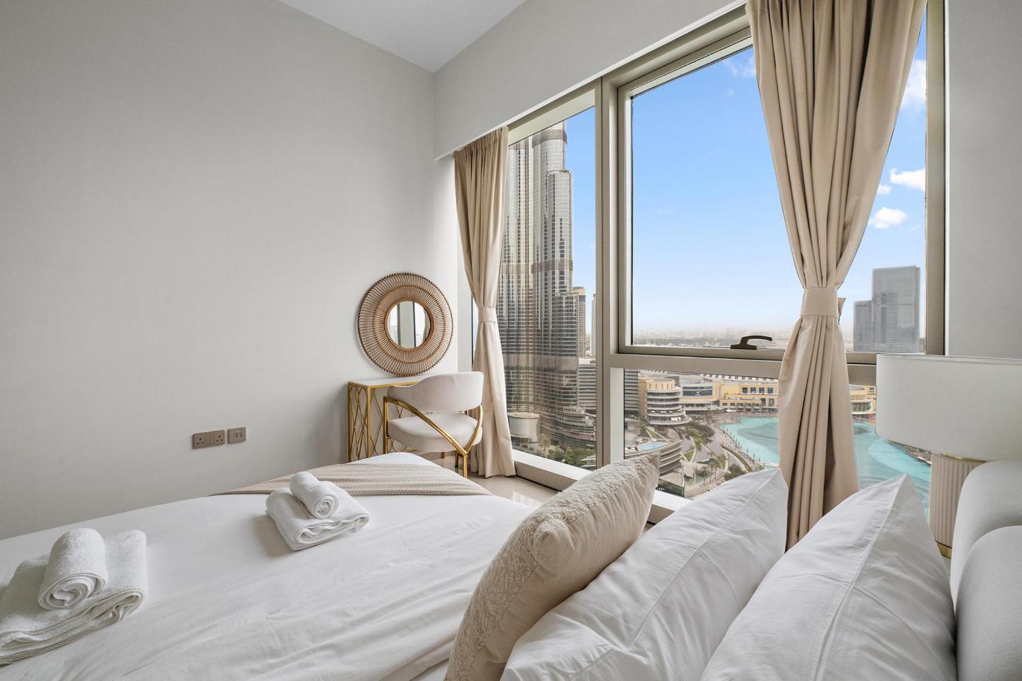 Apartamento Grande Signature By Emaar - New Luxury 2br W Panoramic Burj Khalifa & Fountain Show Views *