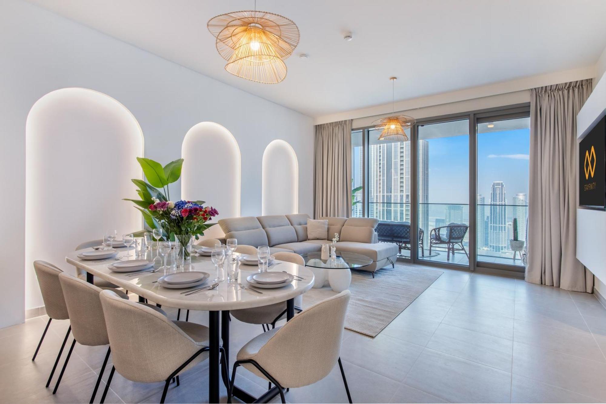 High Floor With Full Burj Khalifa View, Opera & Fountain - Downtown - Tower By Stayfinity Apartment *