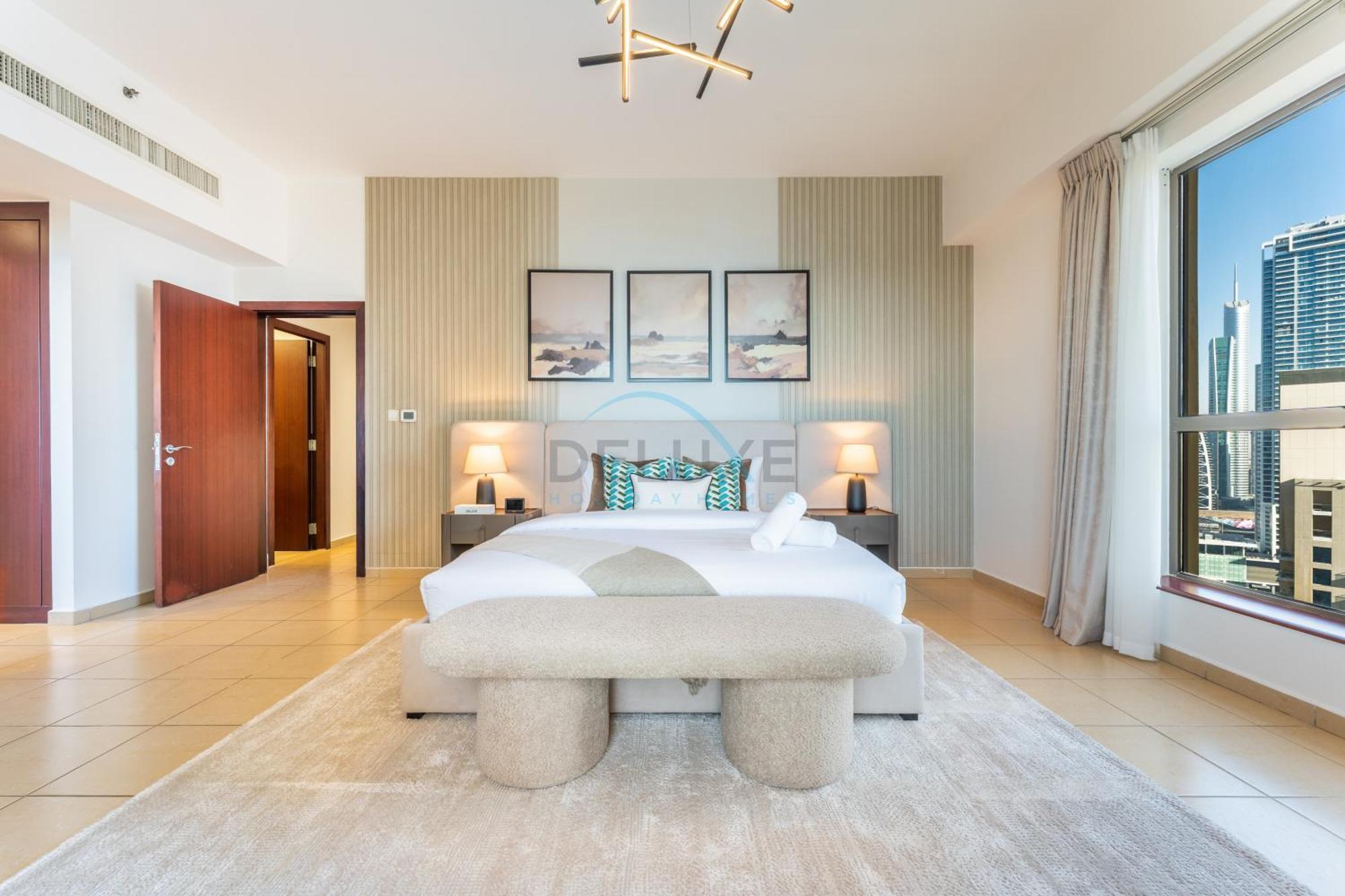 Apartment Close To Major Landmarks 3br And Assistant With Marina Views, Rimal 5, Jbr By Deluxe Homes *