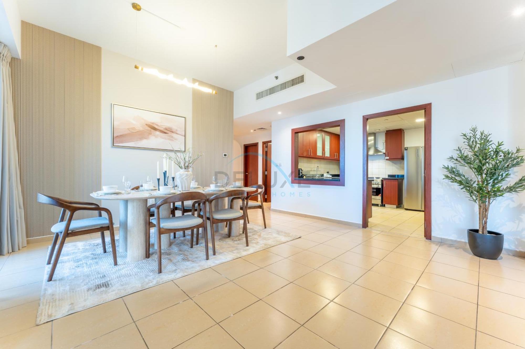 Apartment Close To Major Landmarks 3br And Assistant With Marina Views, Rimal 5, Jbr By Deluxe Homes Dubai