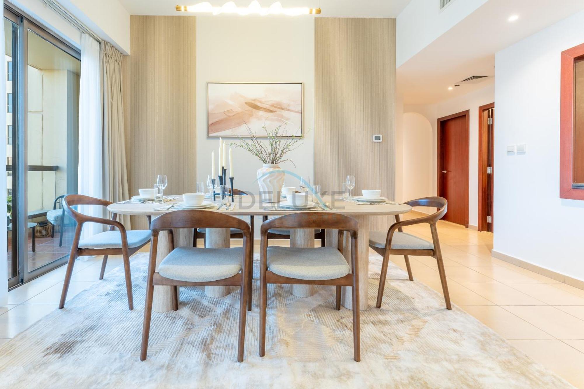 Close To Major Landmarks 3br And Assistant With Marina Views, Rimal 5, Jbr By Deluxe Homes Apartment