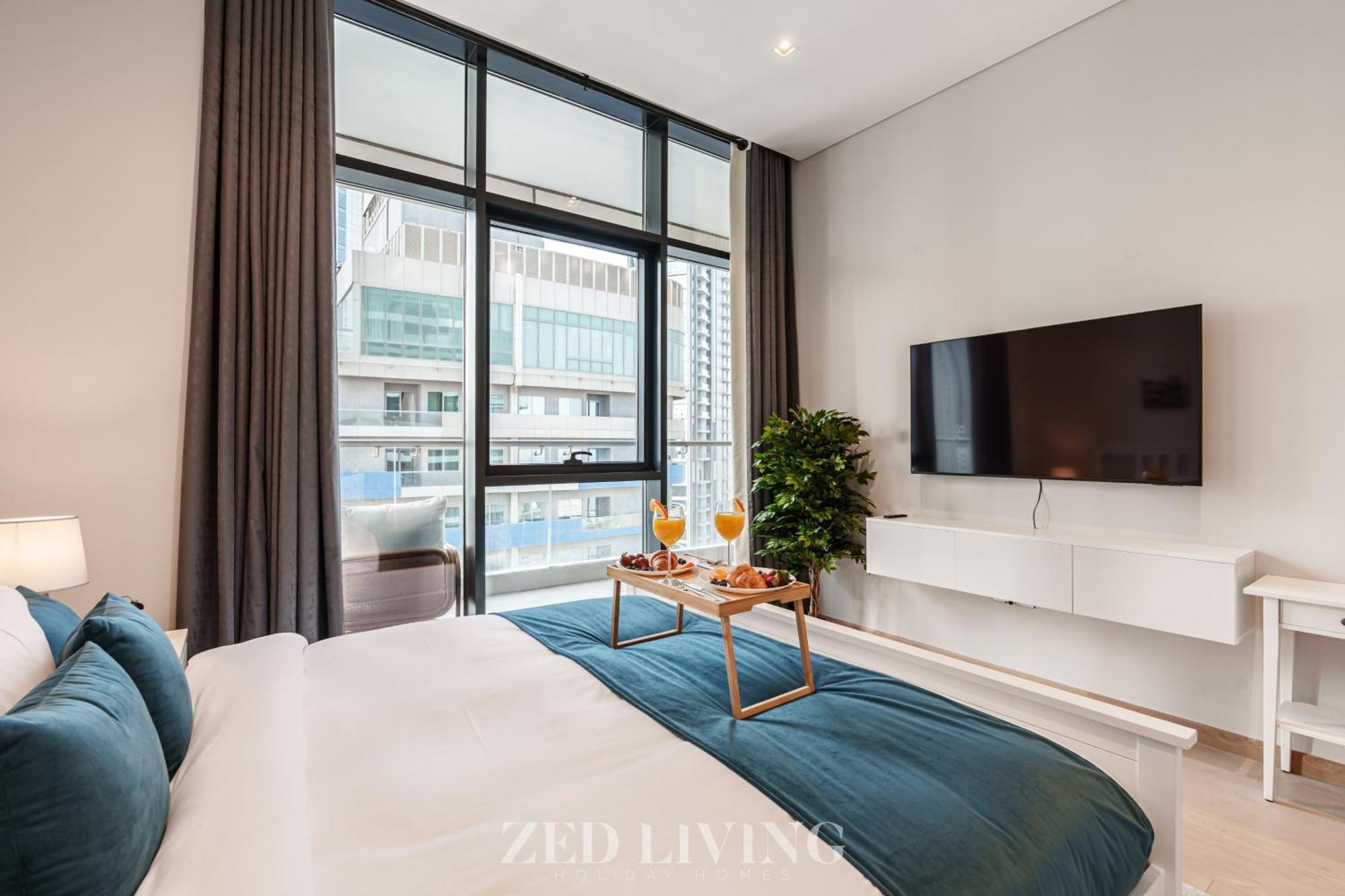 Apartment Zed Living - Luxe 2br With Burj Khalifa View - Rp Heights Dubai