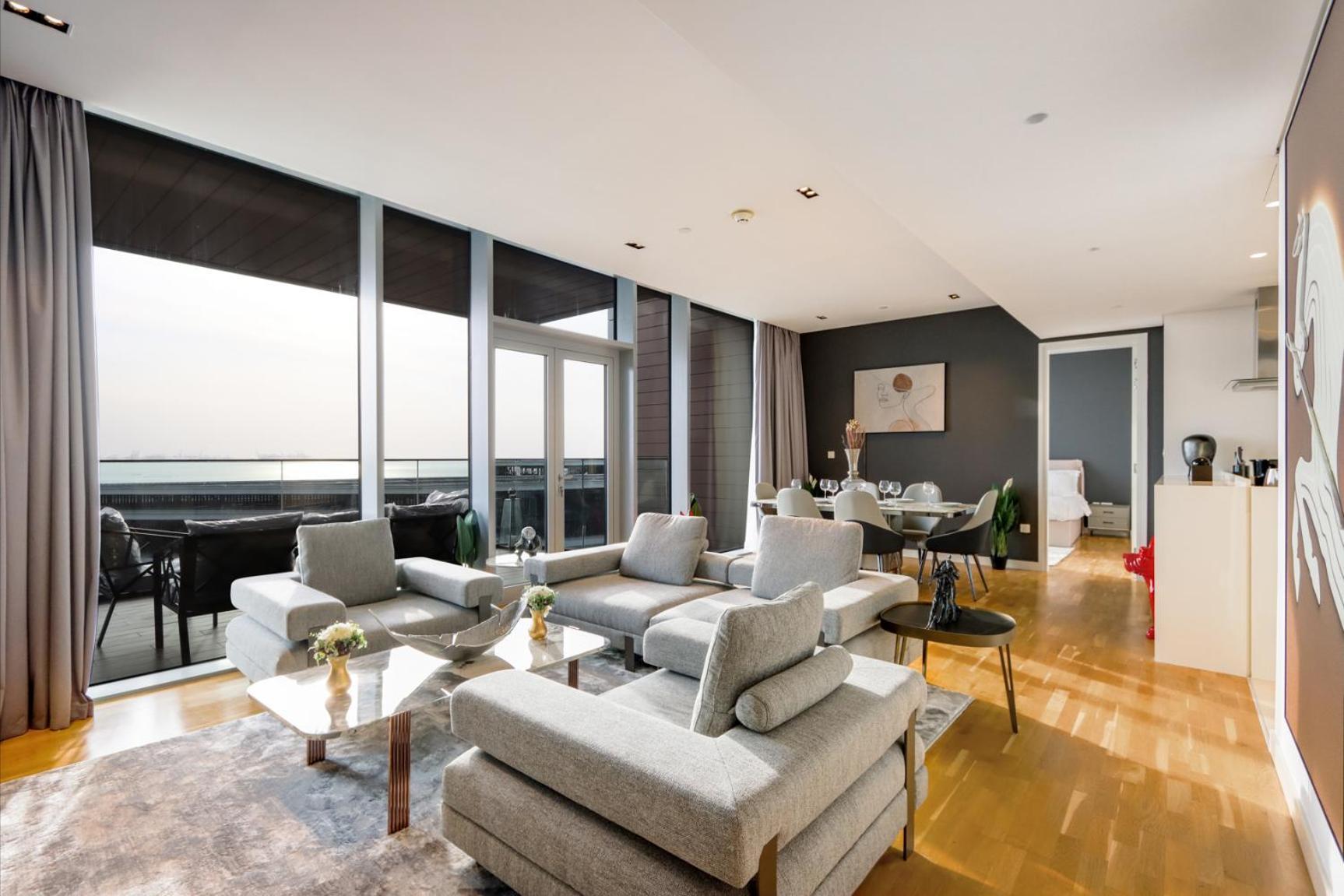 Luxurious 2 Bedroom In Bluewater W/sea View By Livbnb * Dubai