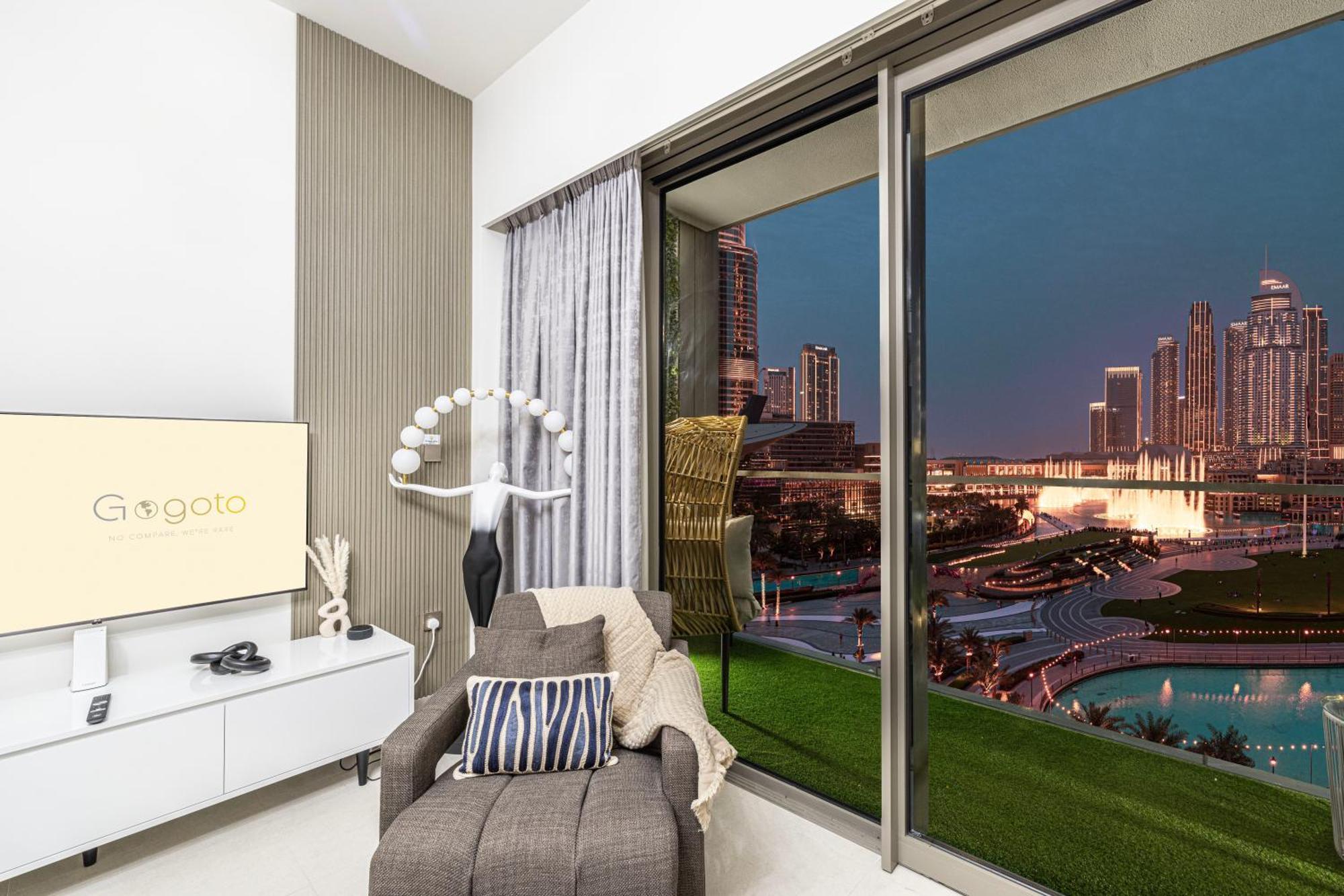 Apartment Gogoto Luxury Burj Khalifa View 5 Min Mall Dubai