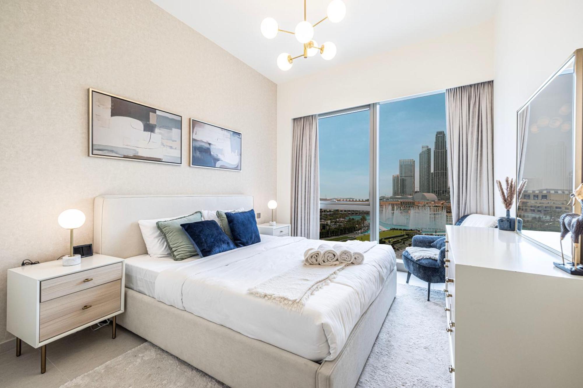 Gogoto Luxury Burj Khalifa View 5 Min Mall Apartment