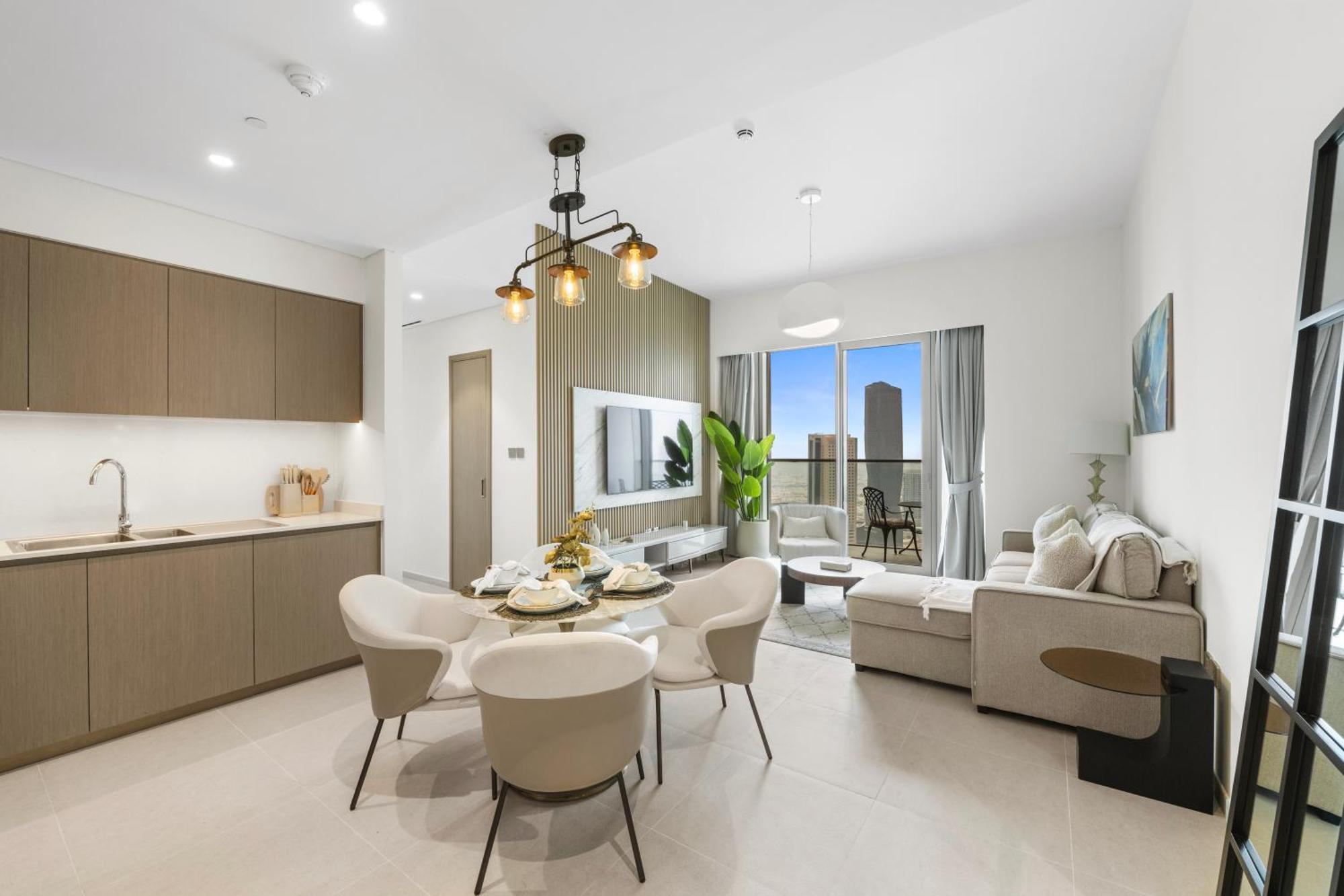 Grande Signature By Emaar - New Luxury 2br W Panoramic Burj Khalifa & Fountain Show Views Dubai