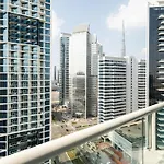 Aliving Stylish Studio At Damac Prive With Balcony And Partial Burj Khalifa View-1315