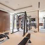 Modern Sobha Building Partial Burj Khalifa View