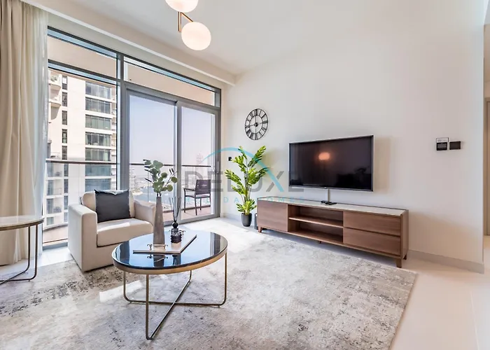 Dubai Harbour & Sea Views 1 Bedroom Near Key Landmarks, Marina Vista T1, Emaar Beachfront By Deluxe Holiday Homes