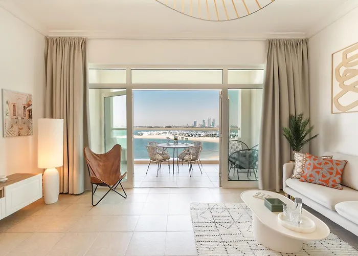 Shoreline Private Beach 2 Bedroom Apartment With Panoramic Sea View And Pool Palm Jumeirah