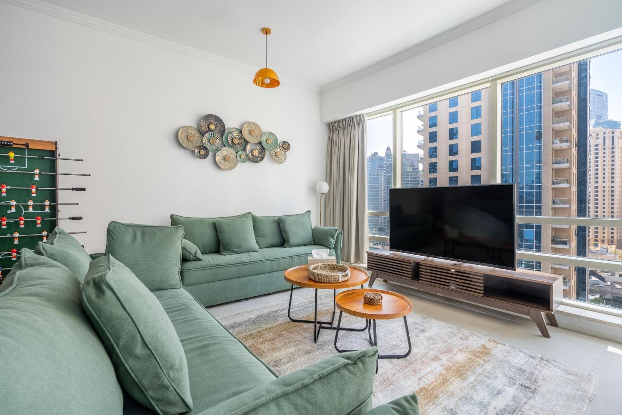Summer Deal- Best Marina Views- Spacious & Premium 1Bdr Apartment - 3Mn Walk To Tram, Jbr & Beach (Adults Only)