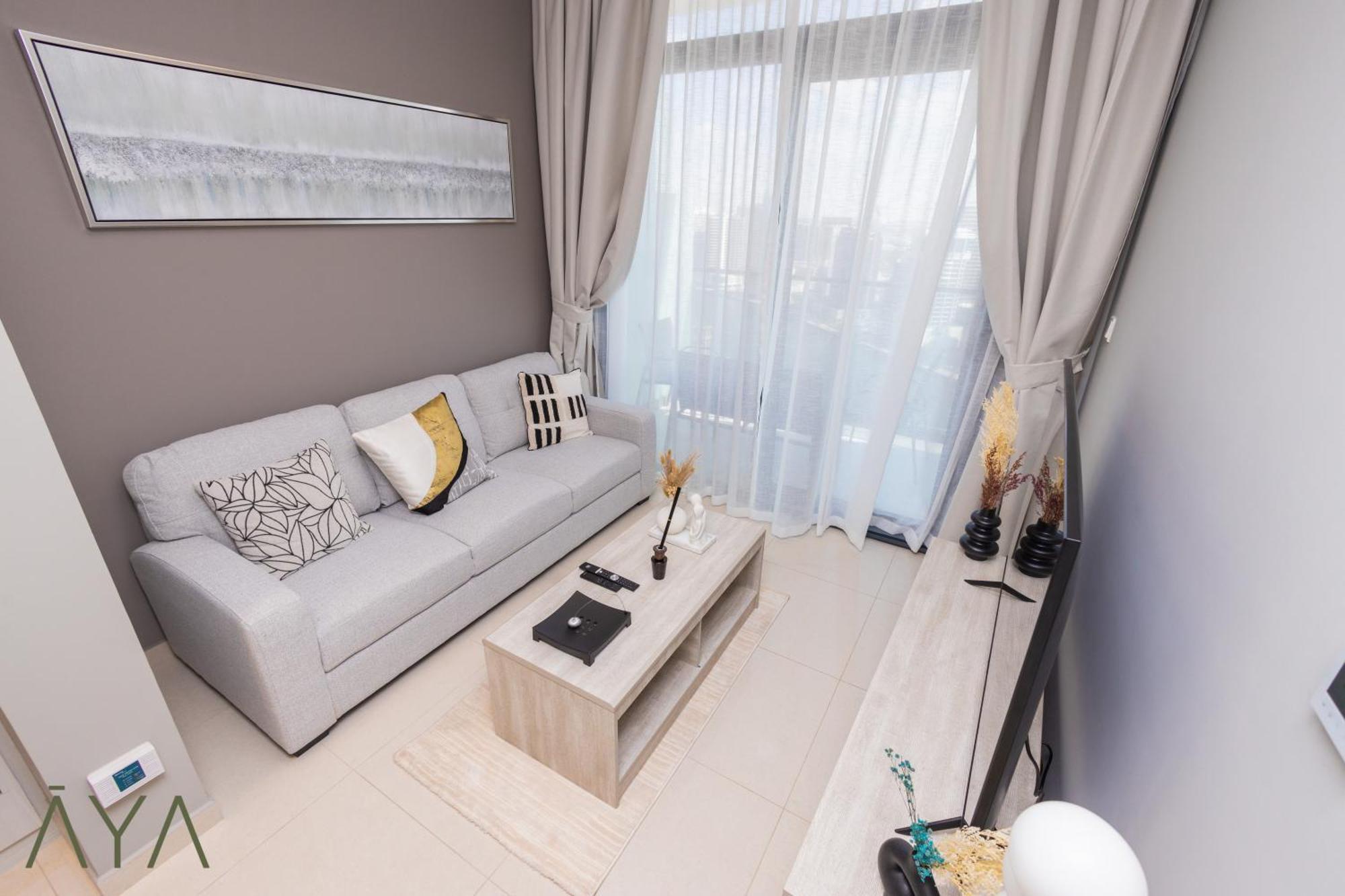 Aya Boutique - Aqua Canal One-bedroom Retreat At Zada Tower Dubai
